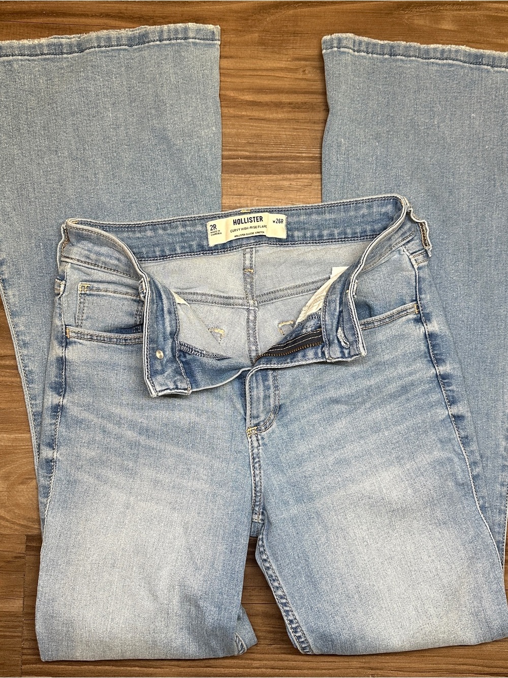 Hollister Y2K Women's Bootcut Light Blue Denim Jeans W26R
